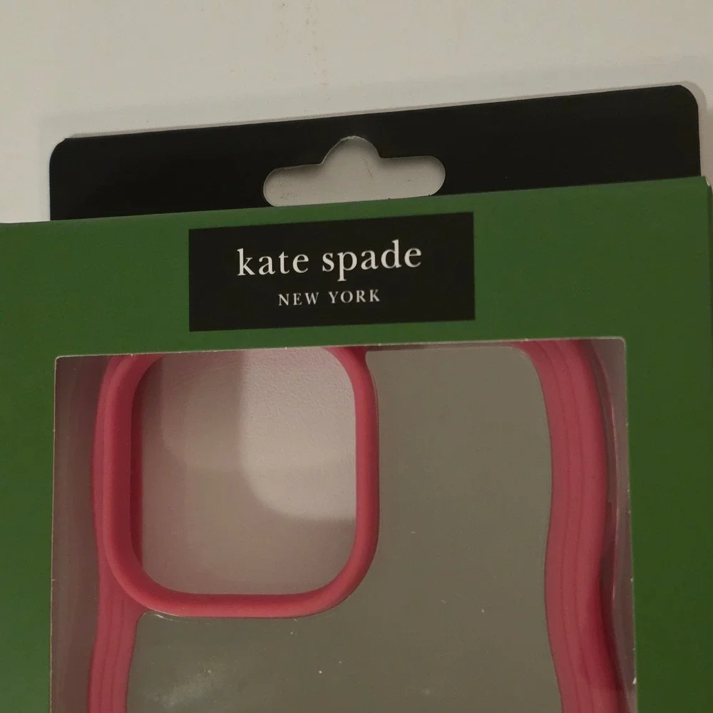 NEW Kate Spade iPhone 16 Pro Max Wavy Case Pink Mirror MagSafe Protective Cover